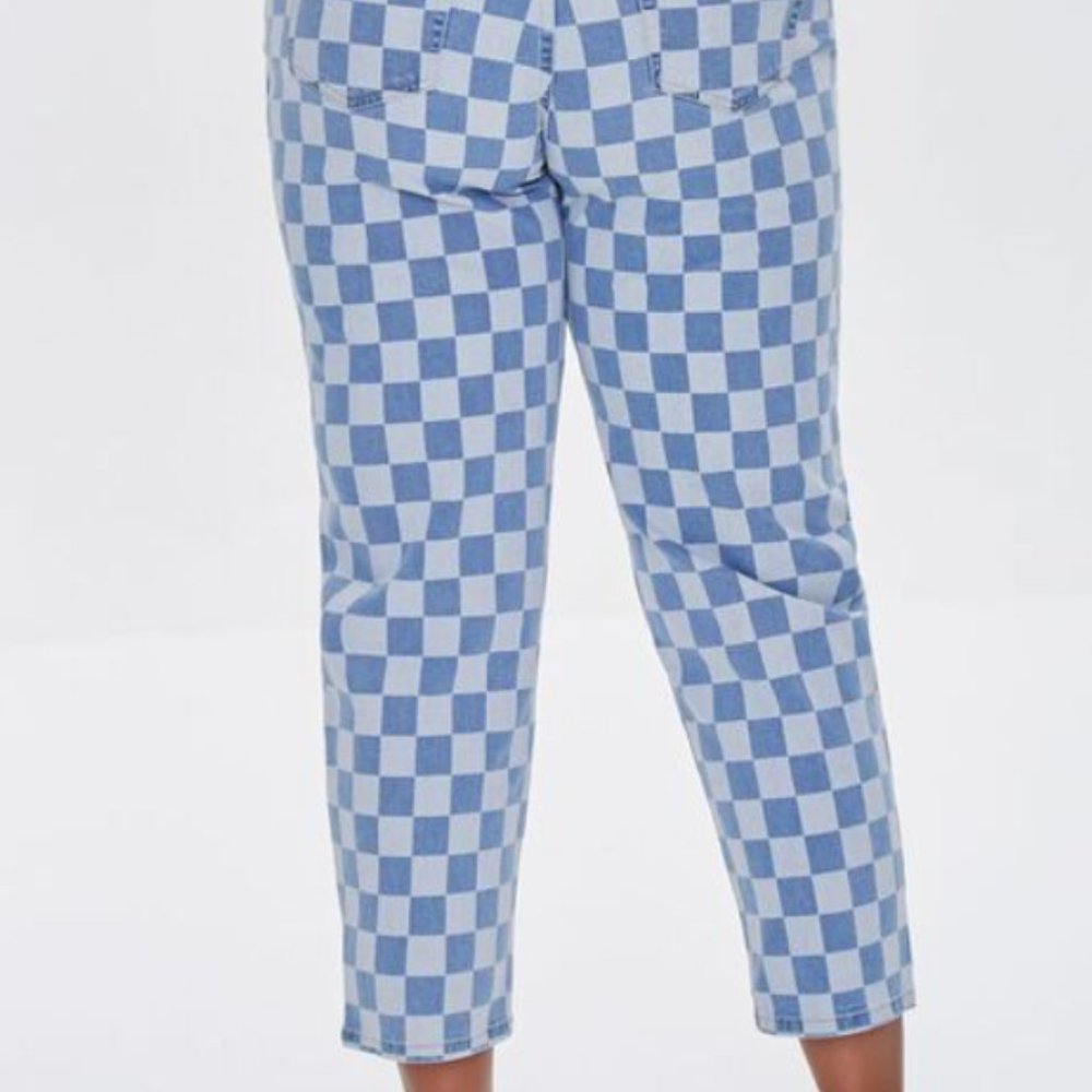 Forever 21 checkered jeans size 16 - Picture 9 of 10